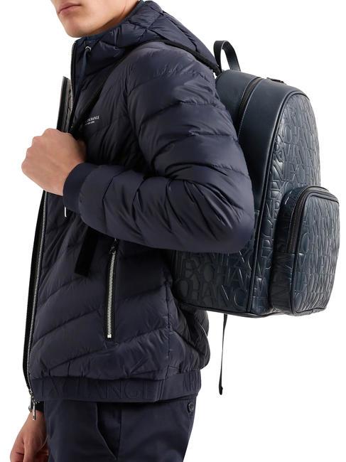 LOGO ALL OVER Sac &agrave; dos pour ordinateur portable 15,6" bleu marine - Sacs &agrave; dos pour ordinateur portable