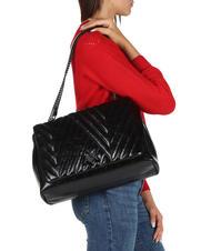 ARMANI EXCHANGE QUILTED Sac port&eacute; &eacute;paule/&agrave; bandouli&egrave;re Noir - Sacs pour Femme - 4