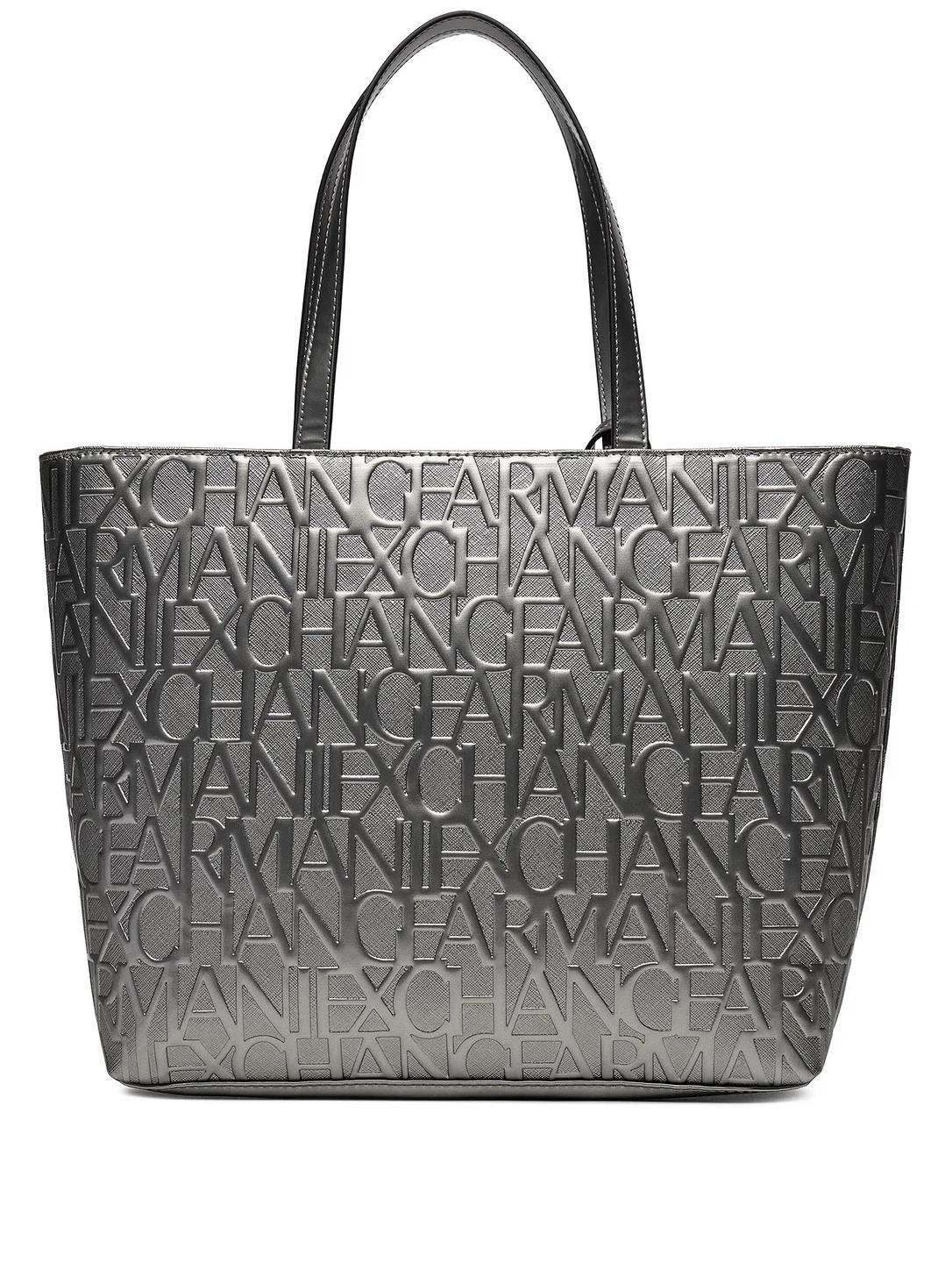 Armani Exchange Vernice Sac Bandouli re Effet Vernis Bronze