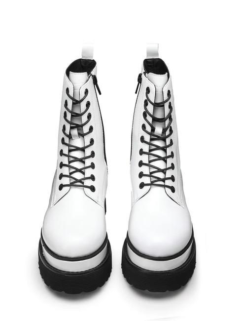 GRETA 3236 Plateforme Stvali ahfibi blanc - Chaussures Femme