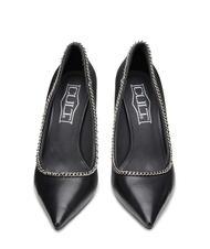 CULT QUEEN 3878 Escarpins en cuir avec chaîne noir - Chaussures Femme - 3