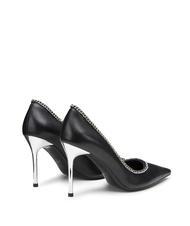 CULT QUEEN 3878 Escarpins en cuir avec chaîne noir - Chaussures Femme - 4