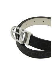 CALVIN KLEIN CK MUST Ceinture en cuir r&eacute;versible blackmono - Ceintures - 3