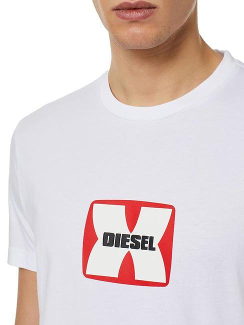 T-DIEGOR T-shirt en cotton blanc - T-shirt
