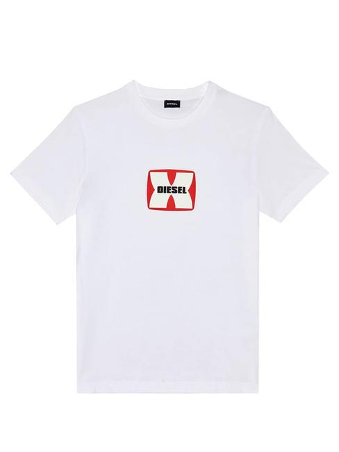 T-DIEGOR T-shirt en cotton blanc - T-shirt