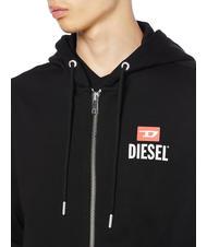 DIESEL S-GIRK Sweat entièrement zippé avec capuche noir - Pulls molletonnés - 3