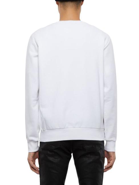 S-GIRK Sweat col rond en coton blanc - Pulls molletonnés