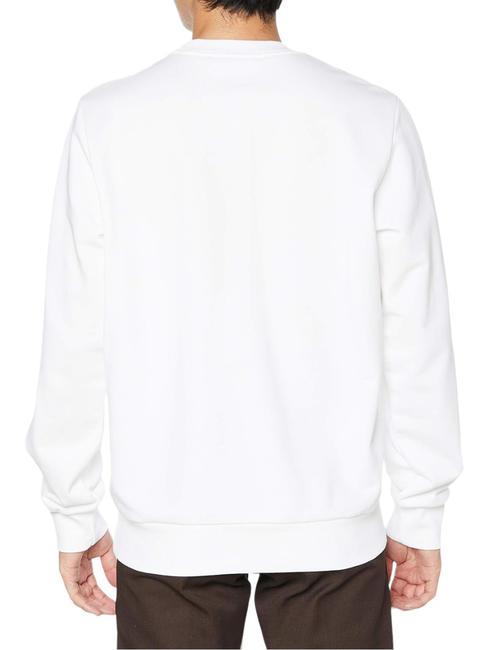 S-GIRK Sweat col rond en coton blanc - Pulls molletonnés