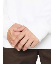 DIESEL S-GIRK Sweat col rond en coton blanc - Pulls molletonnés - 4
