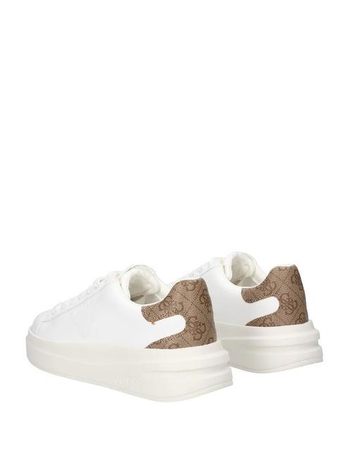 ELBINA  Baskets blanc beige - Chaussures Femme