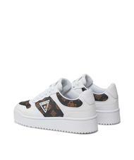 GUESS MIRAM 2 Baskets Blanc / marron - Chaussures Femme - 3