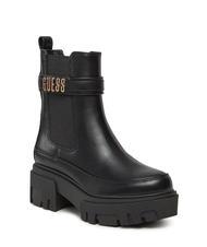 GUESS YELMA Bottines &agrave; logo m&eacute;tallis&eacute; NOIR - Chaussures Femme - 3