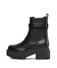 GUESS YELMA Bottines &agrave; logo m&eacute;tallis&eacute; NOIR - Chaussures Femme - 4