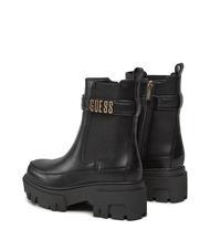 GUESS YELMA Bottines &agrave; logo m&eacute;tallis&eacute; NOIR - Chaussures Femme - 5