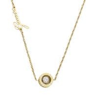 GUESS SOLITAIRE Collier avec charme or jaune - Colliers - 2