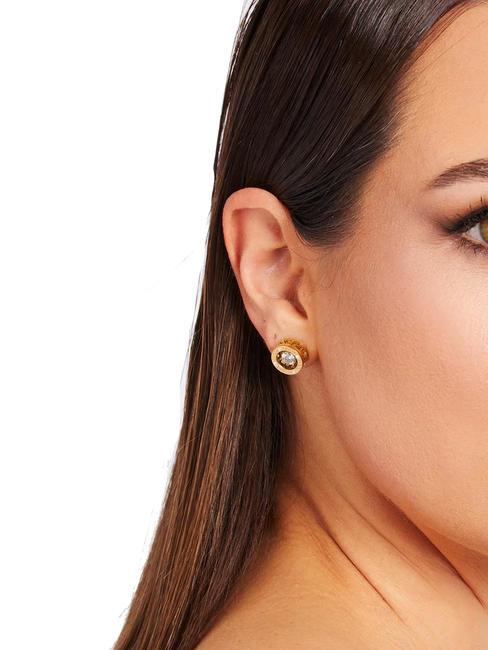 SOLITAIRE Boucles d'oreilles avec cristaux or jaune - Boucles d'oreilles