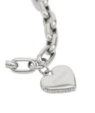 GUESS FALLING IN LOVE Bracelet avec coeur et cha&icirc;ne ARGENT - Bracelets - 2