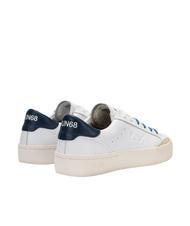 SUN68 STREET LEATHER Baskets blanc/bleu marine - Chaussures Homme - 4