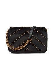 PINKO LOVE CLICK Mini sac en velours avec clous noir-or antique - Sacs pour Femme - 2