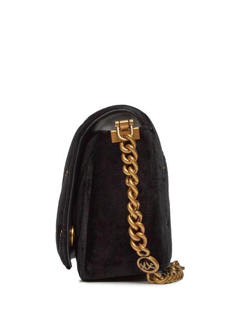 LOVE CLICK Mini sac en velours avec clous noir-or antique - Sacs pour Femme