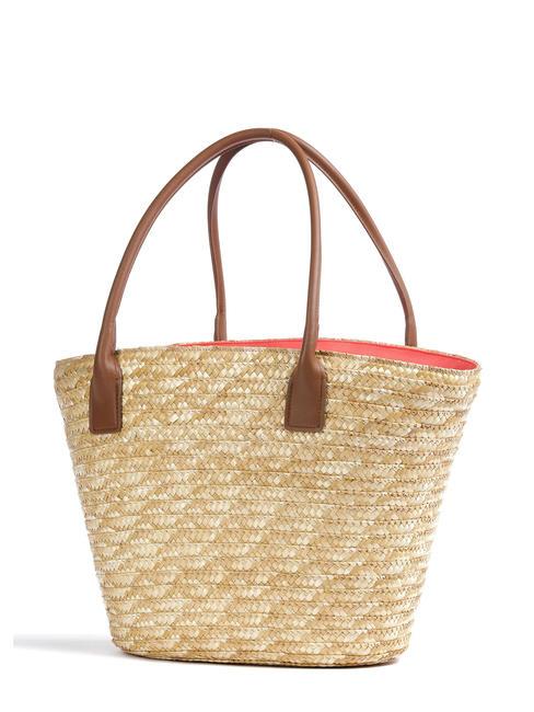 SEASHELL STRAW Sac d'épaule CORAL - Sacs pour Femme