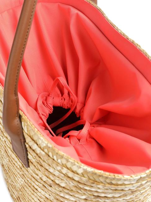 SEASHELL STRAW Sac d'épaule CORAL - Sacs pour Femme