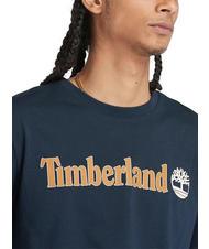TIMBERLAND KENNEBEC RIVER LINEAR LOGO T-shirt en cotton saphir noir - T-shirt - 3