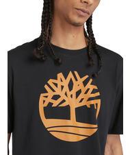 TIMBERLAND KBEC RIVER T-shirt à manches courtes noir / botte de blé - T-shirt - 3