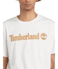 TIMBERLAND KENNEBEC RIVER LINEAR LOGO T-shirt en cotton millésime blanc - T-shirt - 3