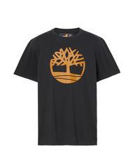 TIMBERLAND KBEC RIVER T-shirt à manches courtes noir / botte de blé - T-shirt - 4