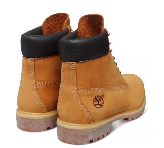 Bottines PREMIUM 6 POUCES, en nubuck jaune - Chaussures Homme