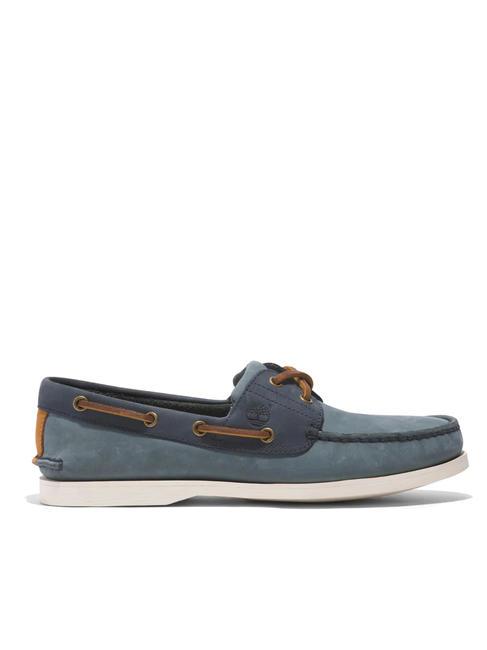 CLASSIC BOAT Chaussure bateau en cuir nubuck bleu moyen - Chaussures Homme