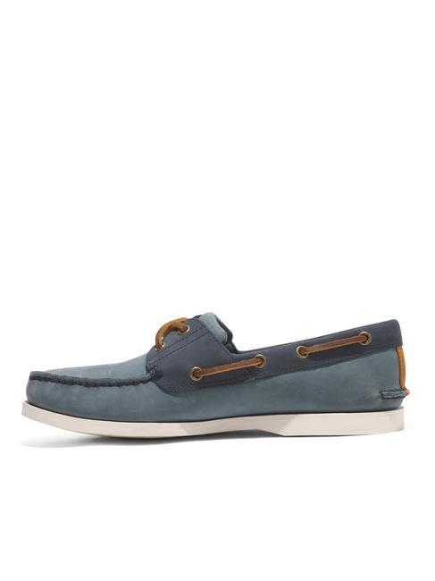 CLASSIC BOAT Chaussure bateau en cuir nubuck bleu moyen - Chaussures Homme