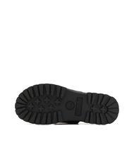 TIMBERLAND CLAIREMONT WAY Sandale pantoufle en cuir noir pleine fleur - Chaussures Femme - 5