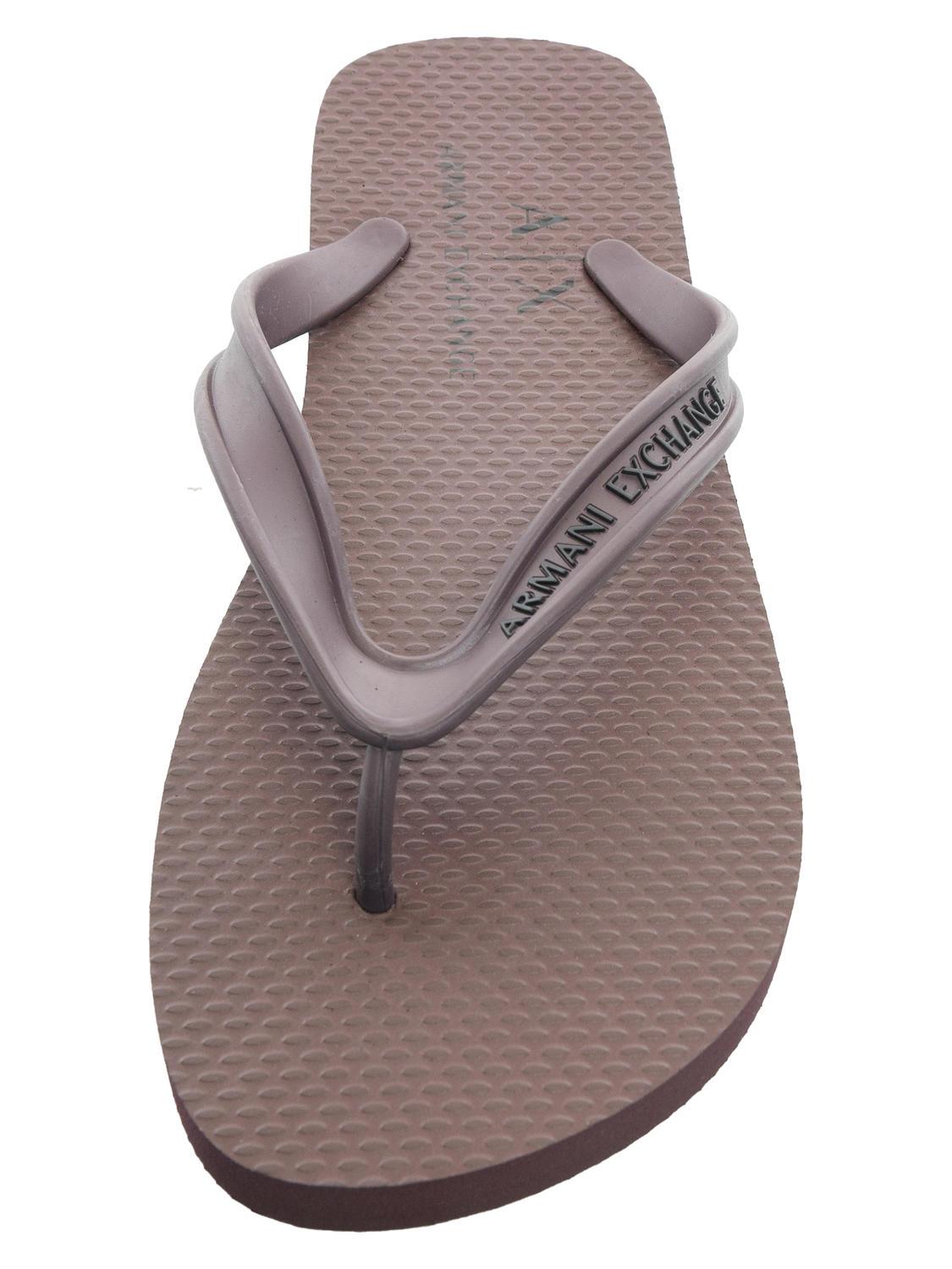 ARMANI EXCHANGE FLIP FLOPS Tongues