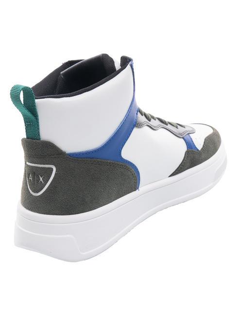 A|X Baskets hautes vert foncé + bleuté - Chaussures Homme
