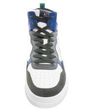 ARMANI EXCHANGE A|X Baskets hautes vert foncé + bleuté - Chaussures Homme - 4