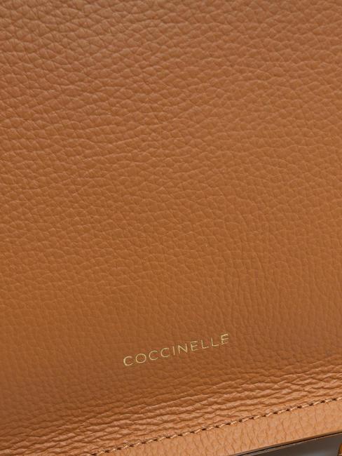 SNIP Sac bandouli&egrave;re en cuir martel&eacute; cuir/noir - Sacs pour Femme