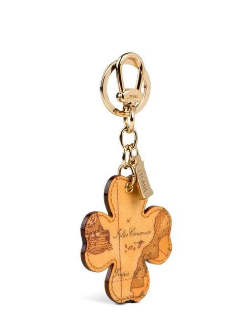 GEO CLASSIC Porte-clés charm trèfle à quatre feuilles NATUREL - Porte-clés