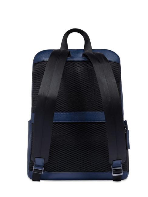 DAMIANO Sac &agrave; dos en cuir pour ordinateur portable 14" oc&eacute;an profond abb. ruth&eacute;nium fonc&eacute; mat - Sacs &agrave; dos pour ordinateur portable