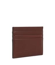 THE BRIDGE BIAGIO  Porte-cartes en cuir brun 14/ruthénium palladium - Portefeuilles Homme - 2
