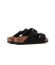 Birkenstock Arizona Chausson En Daim Noir Achetez A Prix Outlet