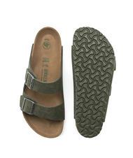 BIRKENSTOCK ARIZONA Chausson &agrave; deux bandes Thym poussi&egrave;re du d&eacute;sert - Chaussures unisexe - 7