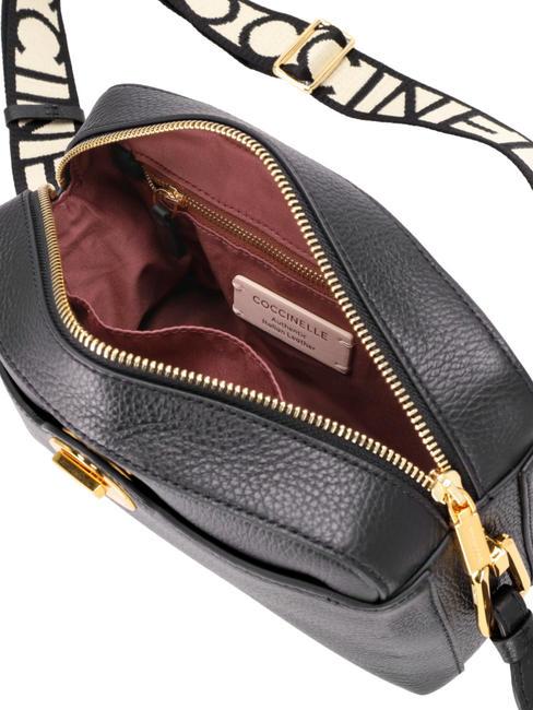 LIYA SIGNATURE Sac bandouli&egrave;re, en cuir Noir - Sacs pour Femme