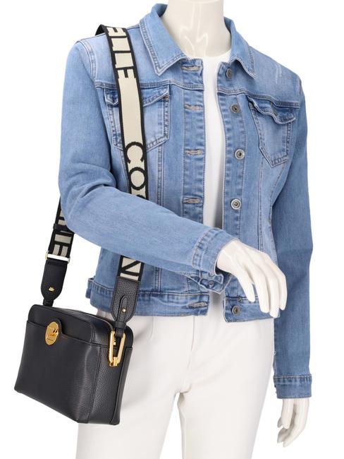 LIYA SIGNATURE Sac bandouli&egrave;re, en cuir Noir - Sacs pour Femme