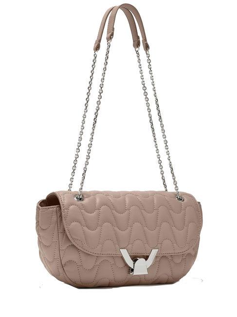 DEW MATELASSE  Sac port&eacute; &eacute;paule/crois&eacute; rose poudr&eacute; - Sacs pour Femme