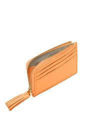 COCCINELLE TASSEL Porte-cartes zipp&eacute; en cuir martel&eacute; lever du soleil - Portefeuilles Femme - 3