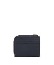 COCCINELLE TASSEL Porte-cartes zippé en cuir martelé bleu nuit - Portefeuilles Femme - 2