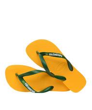 HAVAIANAS BRASIL LOGO Les tongs pour hommes jaune pop - Chaussures unisexe - 4