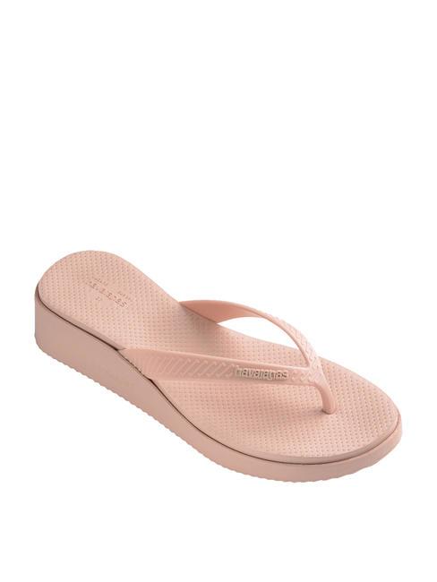 HIGH PLATFORM Tongs avec coin ballet rose - Chaussures Femme